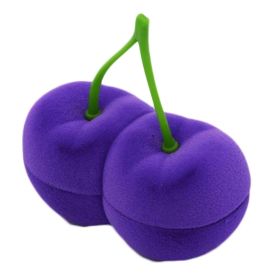 Purple Cherry Earring Box Jewelry Storage Box Necklace Gift Box Organizer Fruit Shape Jewelry Storage Box