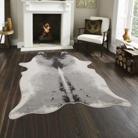 Hide GC_CHD1006 Gray 5 ft. x 7 ft. Area Rug