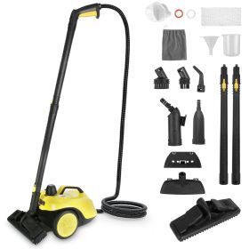 1Pc 1800W Steam Cleaning Machine With Wheels High Temperature And Pressure Steamer Cleaner With 2L Water Tank Stepless Steam Control 15 Accessories