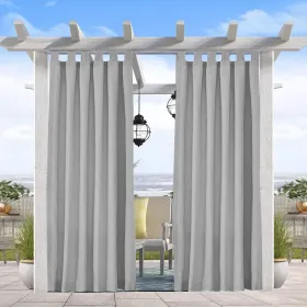 Luxury Outdoor Woolen Curtains With Straps, High-End Blackout Curtains For Living And Bedrooms, Thick And Warm, Home Decor (Option: 50inch96inchgray)