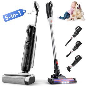 Sunsmai,Wet Dry Vacuum Cleaner,Boost-Assisted Vacuum Mop,Equipped With Self-Cleaning System,Detachable Handheld Brush Head, Crevice Cleaning, And (Option: Black and White)