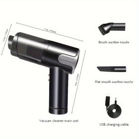 Wireless-silver Car Vacuum Cleaner Wireless Usb Charging Car Vacuum Cleaner Home Handheld Mini Desktop Vacuum Cleaner Portable (Option: Silver1)